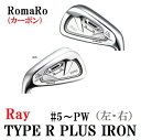 ロマロ Ray TYPE R PLUS IRON カーボン 5番〜PW 6本 セット 左用 右用 RJ-Ti4 アイアンセット ゴルフアイアン ゴルフ用品