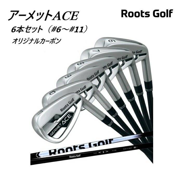 GOSEN - Roots Golf ルーツゴルフ AERMET ACE IRON アーメットエースアイアン 6本セット(#6～#11)カーボンオリジナルシャフト オプション#5単品