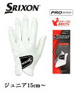 【ジュニアにも対応】SRIXON キッズ ゴルフ手袋 ネコポス可 スリクソン2022年ダンロップ 左手 子供用から大人用まで[ゴルフグローブ/ゴルフ用 手袋]合成皮革 全天候型 薄手