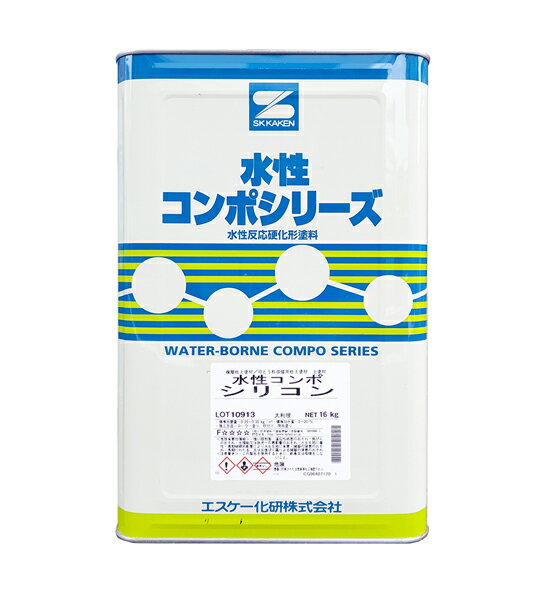 エスケー化研　水性コンポシリコン　各ツヤ　標準色　16K 1