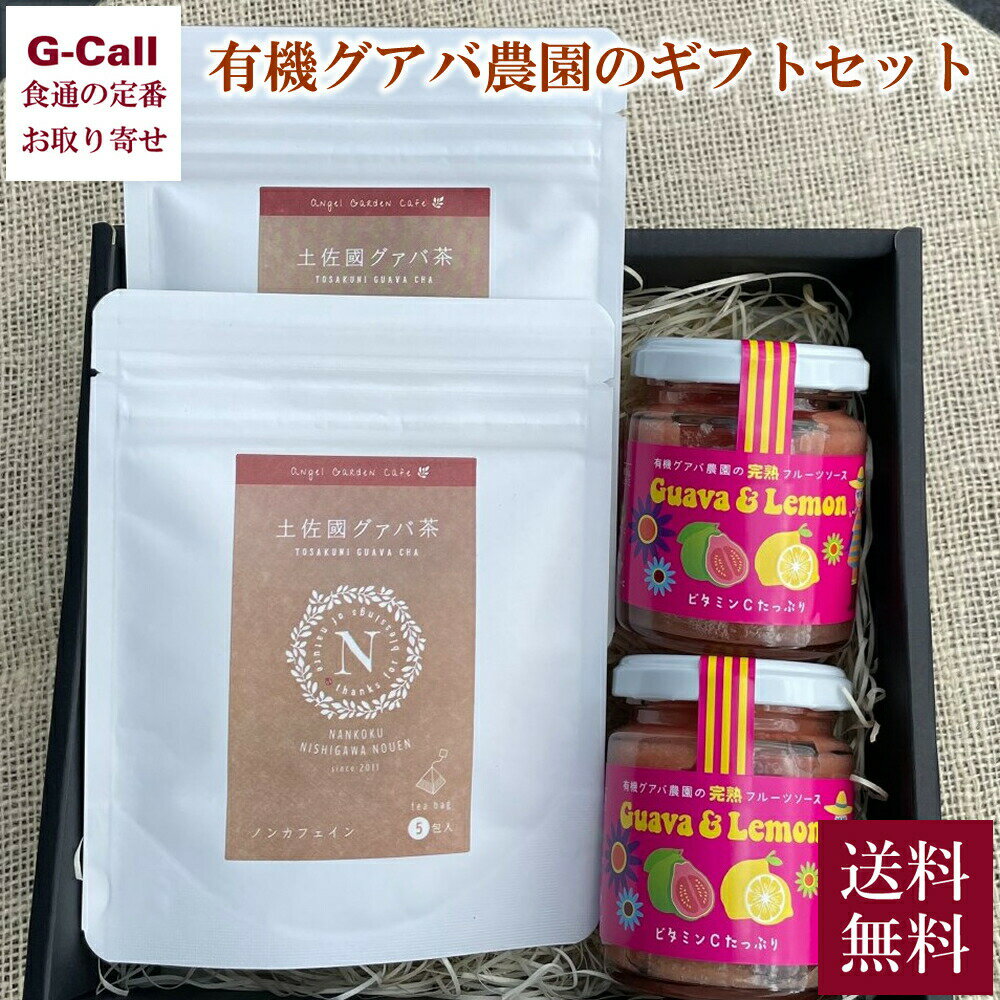 南国にしがわ農園 有機グアバ農園のギフトセットB フルーツソース グァバ茶 送料無料 グアバ 贈答 プレゼント ギフト 有機