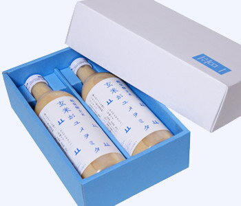 晋一 糀発酵玄米「甘酒」 玄米がユメヲミタ 490ml×2本 化粧箱入り