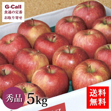 送料無料 青森県特別栽培農産物認証 津軽産りんご 葉とらずサンふじ 秀品 約5kg お取り寄せ/化学肥料不使用/農薬6割減/ふじりんご/果物/フルーツ/箱