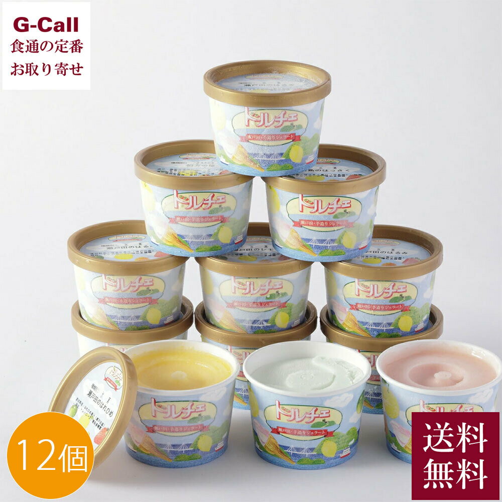 しまなみドルチェ ジェラート ギフト 12個入 送料無料 瀬戸田 アイス バニラ いちごミルク 抹茶 伯方の塩 キャラメル レモン ラッテのサムネイル