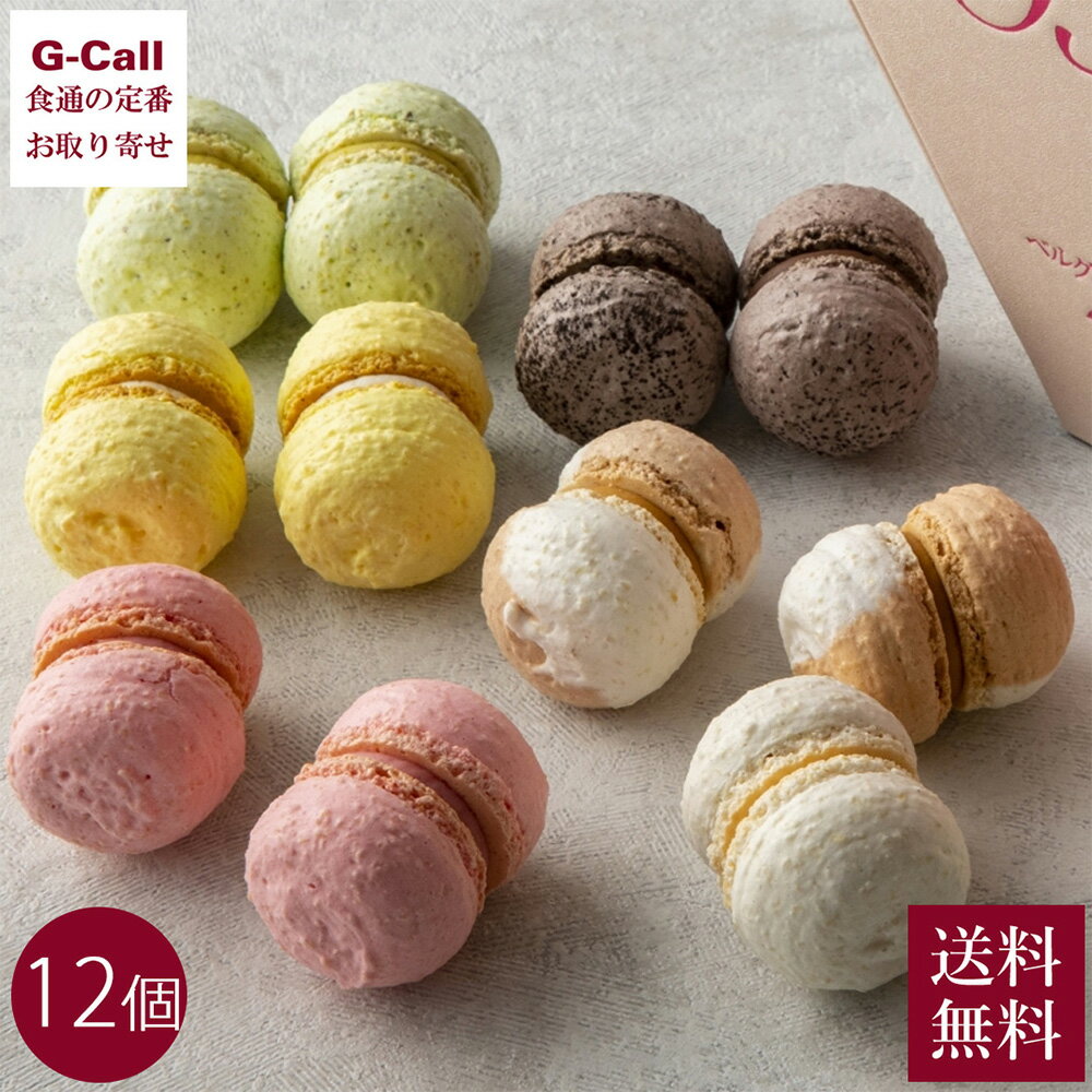 ベルグの4月 マカロン 12個 北海道・四国/九州・沖縄送料別 ショコラ 横浜 たまプラーザ 神奈川県指定銘菓認定商品 お菓子 スイーツ セット メーカー直送