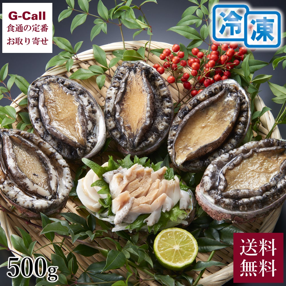 野村海産 三陸冷凍エゾ鮑 500g 4～5個 鮑むきヘラ 軍手...