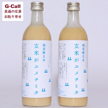 晋一 糀発酵玄米「甘酒」 玄米がユメヲミタ 490ml×2本