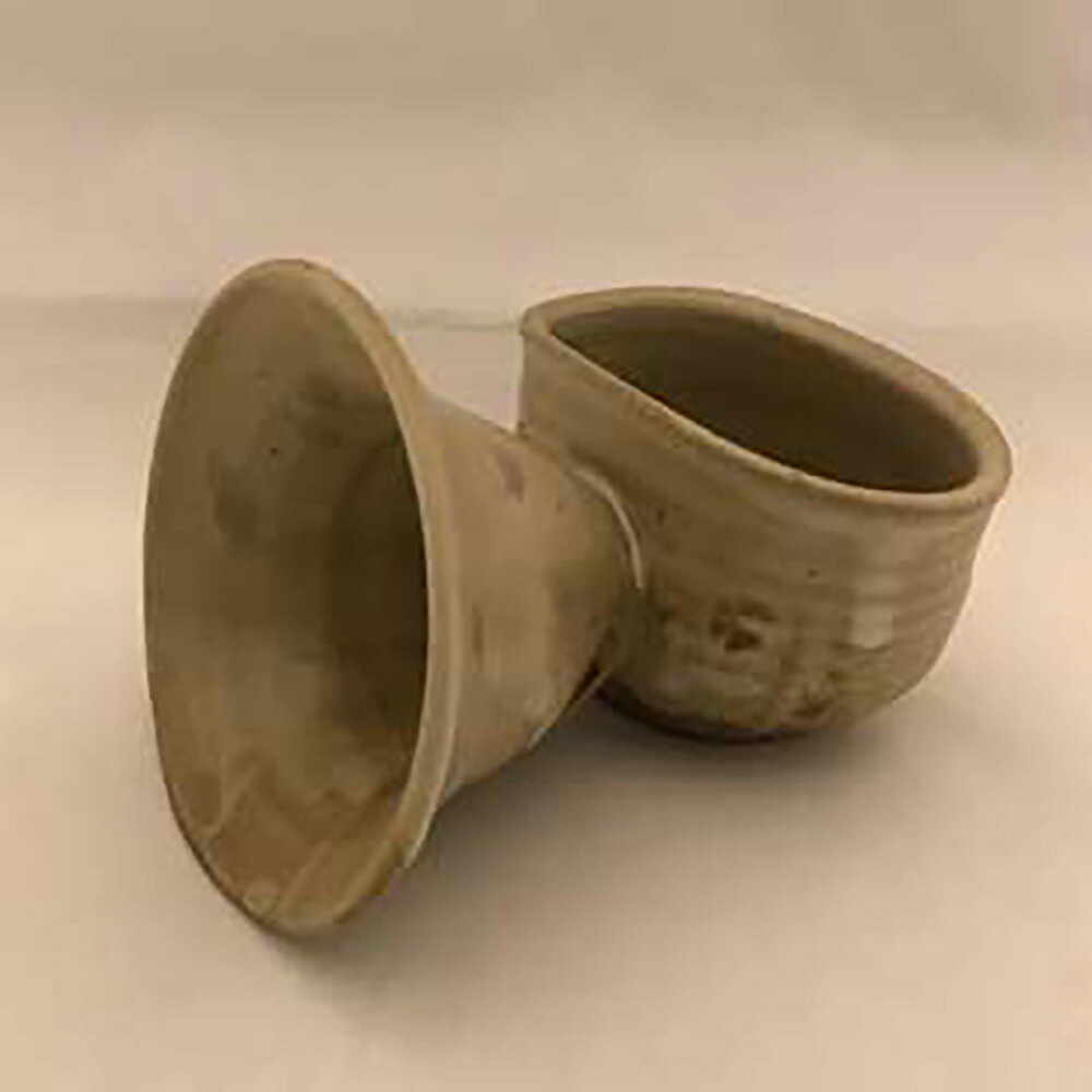 木暮陶句郎の伊香保焼 陶スピーカー 小 乳白 沖縄・離島送料別 スマートフォンスピーカー 伊香保焼 レトロ 陶器 手作り インテリア スマホ置き アクセサリーのサムネイル