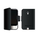 POCKETALK ポケトークS用 手帳型ケース ブラック 送料無料 ポケトーク アクセサリー ケース 保護 黒色 SOURCENEXT ソースネクスト