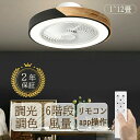 シーリングファンライト LED シーリングファン 6畳 8畳 10畳 12畳 調光調色 シーリングライト おしゃれ 北欧 ファン付き照明 照明 薄型 風量調節 静音 リモコン付き DCモーター 扇風機