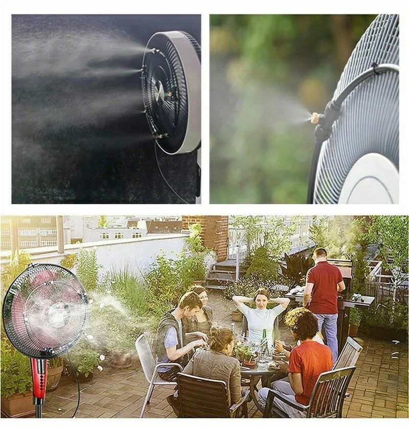 【スーパーセール 50%OFF】【水道直結・蛇口後付】屋外用ミスト噴霧器 ミスト扇風...