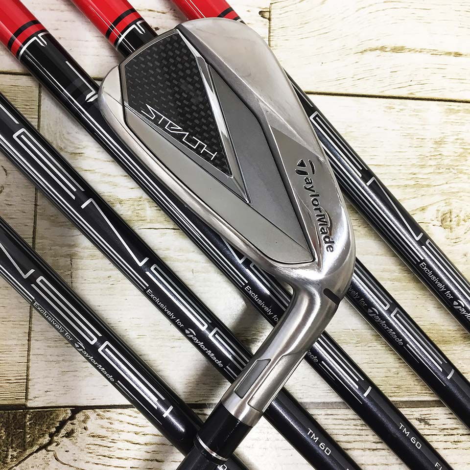 【中古】テーラーメイド STEALTH アイアンセット 6-9P.A 6本組 Rフレックス TENSEI RED TM60カーボンシャフト 右利き用 Cランク Taylormade ゴルフクラブ ステルス