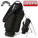 【USモデル】ジョーンズ スタンドキャディバッグ スタンドバッグ ゴルフバッグ TROUPER R ブラック JONES GOLF 5分割トップ タブルストラップ フード付き トルーパーR 軽量【新品】【即納】【あす楽対応】