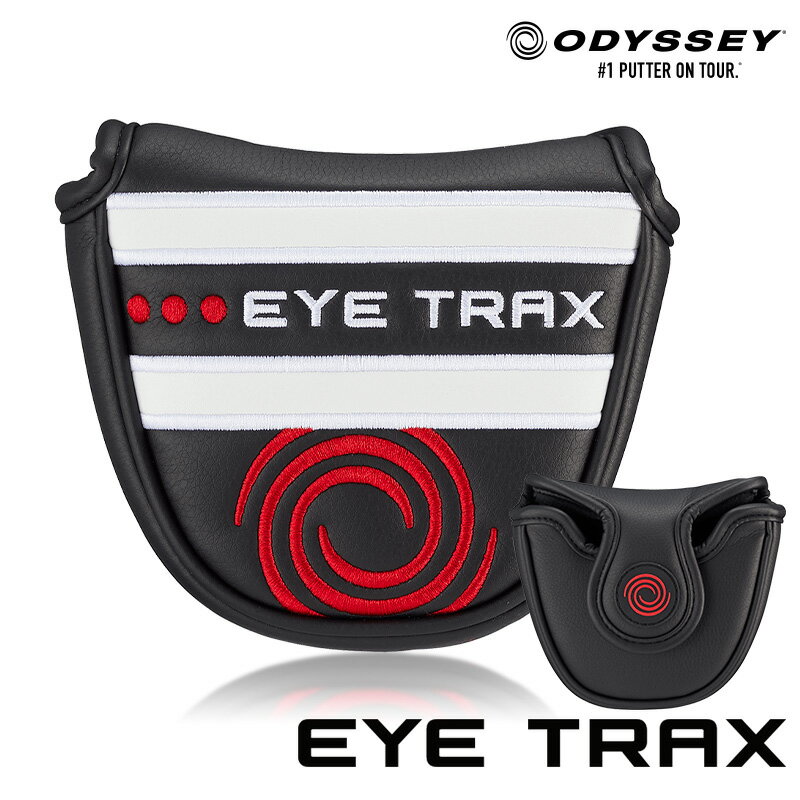 オデッセイ EYE TRAX パターカバー マレット型用 ヘッドカバー ODYSSEY GOLF アイトラックス マレットパター用 5520188 ゴルフクラブカバー