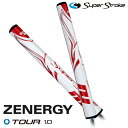 【日本正規品】 スーパーストローク ゴルフグリップ パター用 ゼナジー ツアー1.0 ZENERGY TOUR 1.0 パターグリップ ホワイトレッド SUPE...