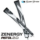 【日本正規品】 スーパーストローク ゴルフグリップ パター用 ゼナジーピストル2.0 ZENERGY PISTOL 2.0 パターグリップ グレーホワイト SUPER STROKE GOLF GRIP ゴルフ用品 交換用グリップ ネコポス発送 ピストル型 ピストルグリップ 【新品】【即納】