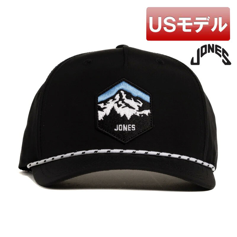 楽天GOLF J-WINGS【USモデル】ジョーンズ Mt.HOOD ロープ ゴルフキャップ ブラック ゴルフ用帽子 JONES GOLF フリーサイズ スナップバックキャップ ゴルフ用品 ラウンド用品【新品】【即納】【あす楽対応】