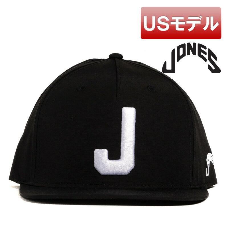 楽天GOLF J-WINGS【USモデル】ジョーンズ ブロック J スナップバックキャップ ブラック ゴルフ用帽子 JONES GOLF フリーサイズ スナップバックキャップ ゴルフ用品 ラウンド用品【新品】【即納】【あす楽対応】