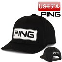 【USモデル】ピン ツアークラシック ゴルフキャップ ブラック フリーサイズ PING GOLF ブラック 黒 スナップバックキャップ サイズ調整可能 【新品】【即納】【あす楽対応】