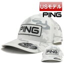 ピン 【USモデル】ピン ゴルフキャップ マルチカモ アルパインキャップ フリーサイズ PING GOLF 白 ホワイト 迷彩柄 スナップバックキャップ サイズ調整可能 【新品】【即納】【あす楽対応】