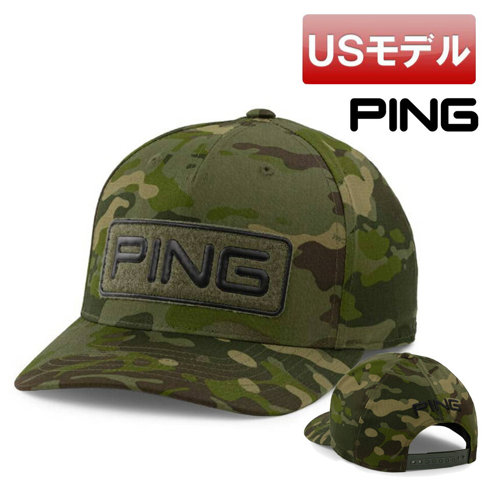 ピン 【USモデル】ピン ゴルフキャップ Multi Cam キャップ フリーサイズ PING GOLF スナップバックキャップ 迷彩柄 【新品】【即納】【あす楽対応】