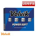 【USモデル】ボルビック ゴルフボール 12球入り 2ピース ホワイト POWER SOFT 2024年モデル 光沢仕上げ Volvik GOLF BALL ゴルフ用品 ゴルフ用ボール 白【新品】【即納】【あす楽対応】