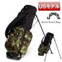 【USモデル】ジョーンズ スタンドキャディバッグ スタンドバッグ ゴルフバッグ ローバースタンドバッグ ブラックカモ JONES GOLF 3分割トップ タブル...