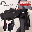 【USモデル】ジョーンズ スタンドキャディバッグ スタンドバッグ ブラックレッド ゴルフバッグ TROUPER 3.0 JONES GOLF 5分割トップ タブルストラップ フード付き トルーパー 軽量【新品】【即納】