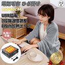 ★オープン記念SALE全品30%OFF電気毛布 掛け敷き ひざ掛け USB給電 ニトリ ヒーター 8発熱ヒーター 掛け着る両用 電気ブランケット150×80cm...