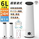 ★オープン記念SALE全品30%OFF加湿器 超音波式 空気清浄機 6L 大容量 三段調整 除菌 掃除か楽 卓上 乾燥対策 空焚き防止 知能恒湿 静音 リモコン付 上から給水 業務用 家庭用 リモコン付き