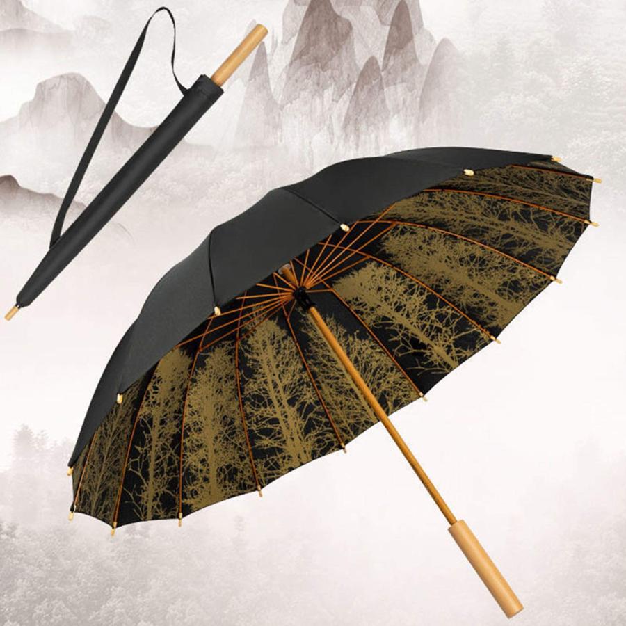 傘 和傘 番傘 踊り傘 メンズ レディース 高強度グラスファイバー 丈夫 テフロン製 晴雨兼用 軽い 耐強風 梅雨対策 おしゃれ 撮影用にも 木製手元 収納ポーチ付き