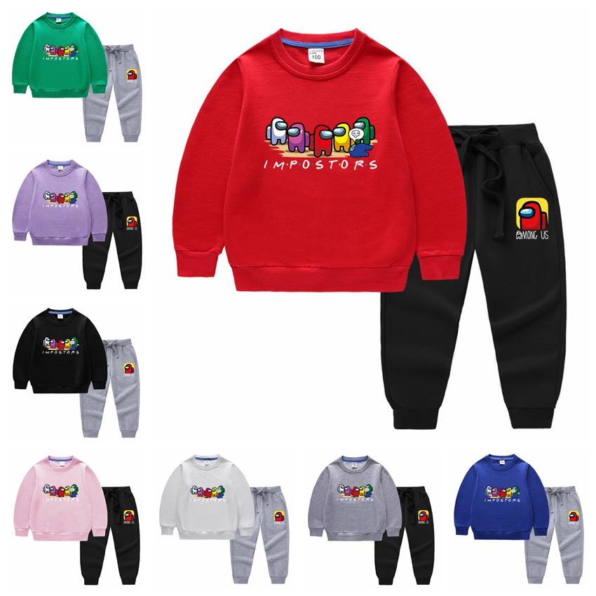 送料無料 Among Us アモングアス 子供服春秋 衣装　セットアップ キッズ 上下セット 2点セット 長袖 ト..