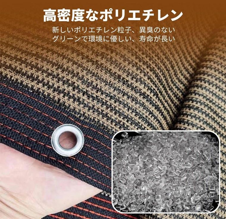 遮光ネット 2mから10m選択可能 日よけ ネット 遮熱 ベランダ 鳥避けネット 園芸 日...