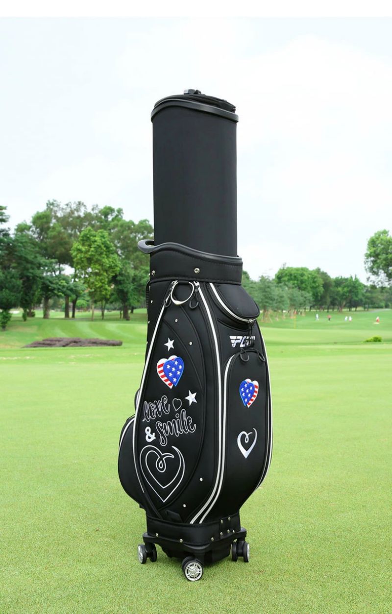 PGM ゴルフ キャディバッグ レディース 男女兼用 キャスター付き ゴルフトラベルバッグ ゴルフ 練習用 ..