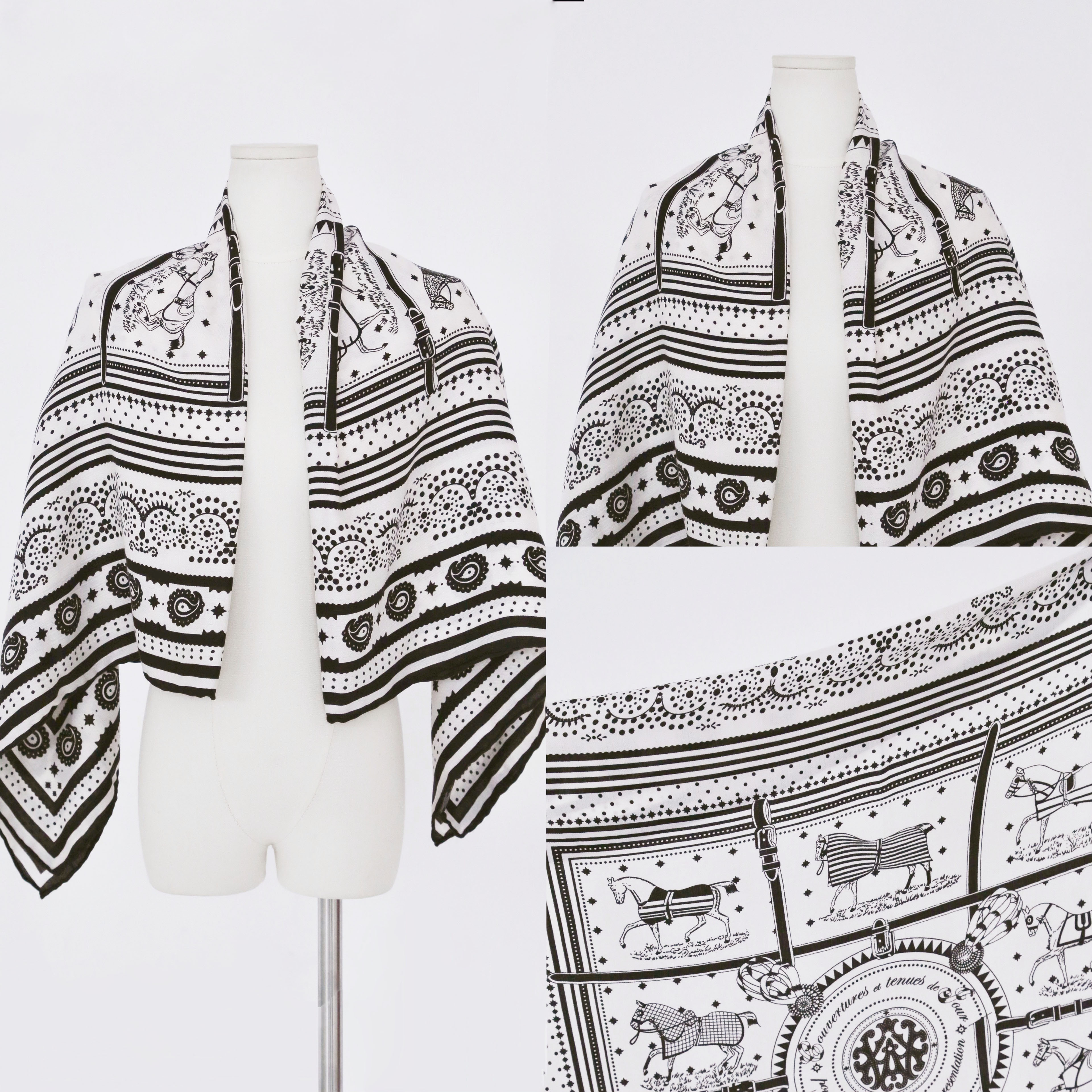 限定数 2025 新作 3color Horse scarf Cashmere素材 ストール はだざわり ストール