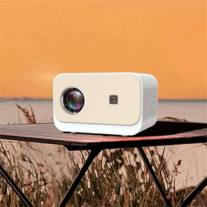 プロジェクター 小型 家庭用 高輝度 4K対応 壁 カラオケ スマホ 高解像度 8000LM 200ANSI 1080P 150インチ 電子台形補正 WIFI 軽量 Blue