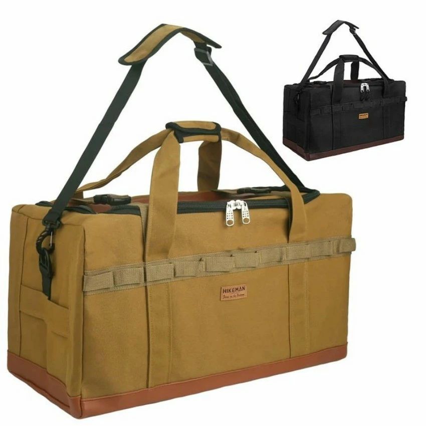 キャンプバッグ トートバッグ ビッグバッグ 内ポケット 寝袋収納 大容量 53L 120L アウトドアバッグ キ..