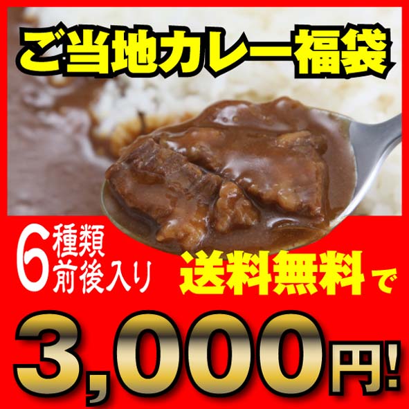 【あす楽】地カレー家福袋☆3000円セット☆送料無料 ご当地カレー レトルト 詰め合わせ【smtb-t】【RCP】(セット商品のご当地レトルトカレー)