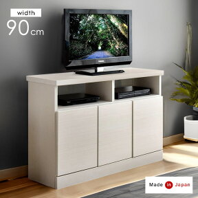 【国産/大川家具】 テレビ台 ハイタイプ 完成品 幅90 tv台 高さ 60cm テレビボード TV台 寝室 リビング ダイニング 薄型 90 32インチ 42インチ 木製 スリム キャビネット ハイ TVラック 収納 【超大型】【後払/時間指定NG】