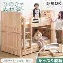 縦格子モダンデザイン 九州産ひのき 二段ベッド 耐荷重 500kg 宮付き シングル対応 引き出し コンセント ロータイプ 木製 分割 分離 ベッド ベット 二段 2段ベッド 二段ベット コンパクト 子供 子供用 大人 檜 ひのき かわいい 【後払/時間指定NG】