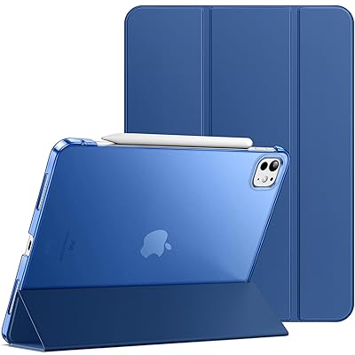 iPad Pro 13インチ M4 (2024)用ケース スリムスタンド ハードバック ウェイクアップ/オートスリー