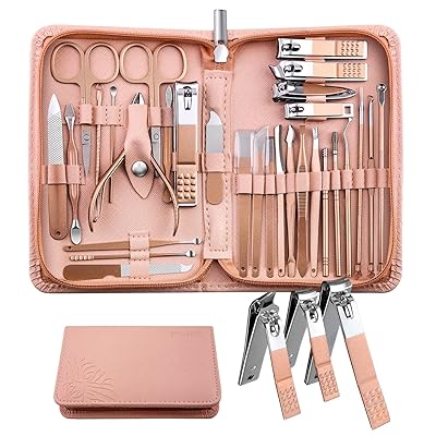 爪切りセット 30点 グルーミングセット マニキュアセット ネイルケアセット 多機能 ステンレ