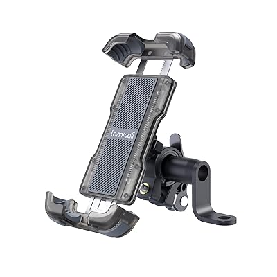 バイク スマホホルダー スタンド : 片手操作 オートバイ ワンタッチ スマートフォンホルダ