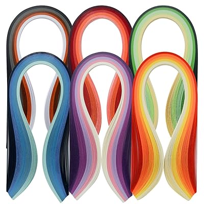 クイリングキット 600枚紙30種類のグラデーションカラー長さは390mm 幅3mm