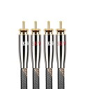 オーディオファイル RCA ケーブル 2RCA オス-2RCA オス HiFi システム相互接続ケーブル 直径 7mm 0.5M