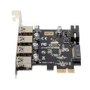 U3-038 4|[g PCI-E - USB 3.0 HUB PCI Express gJ[hA_v^[ 5Gbps }U[{[hp