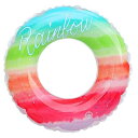浮き輪 レインボー 90 うきわ 大人用 スイミング 浮具 強い浮力 夏海遊び 水遊び プールパーティー 海水浴 日光浴 暑さ対策