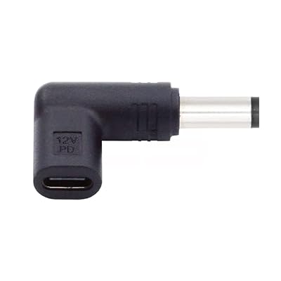 USB 3.1 ^Cv C USB-C X - DC 12V 5.5x2.1mm vO 90 xpxtA_v^[ PD G~[^[ gK[