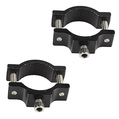 ハンドルバー ホルダー Φ17～Φ35mm適用 バイク用フォグランプ LED作業灯 前照灯 補助灯 バックライト 専用 ステー ステンレス製 パイプ固定金具 穴あけ不要 取付簡単 2個セット