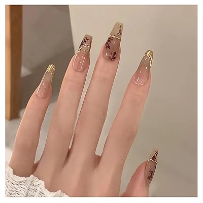 ネイルチップ 24枚入 ミディアム ショート ラウンド つけ爪 短め ネイルチップ ミディアムロング ネイル 人気 和風 かわいい シンプル おしゃれ成人式 入学式 卒業式 付け爪 チップ (A695)